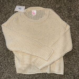So Me Women's Beige Knit Sweater